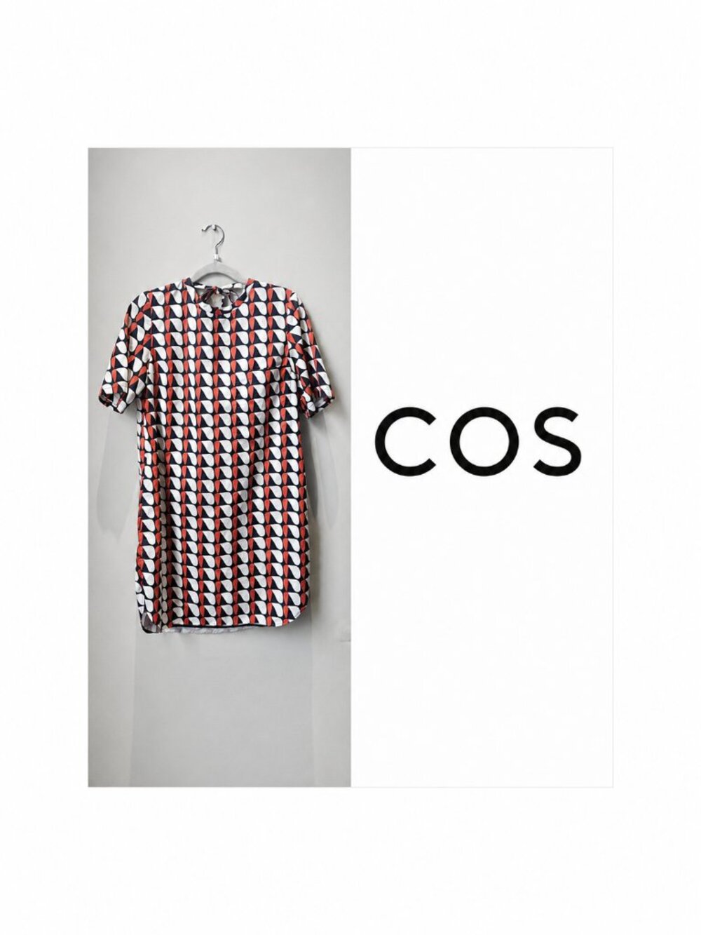 COS Printed Shift Dress - Size 4
